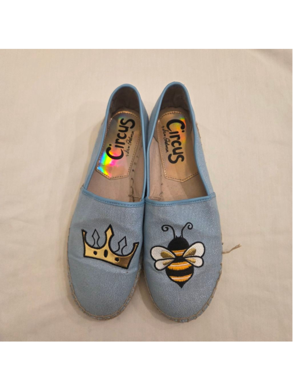 Circus by Sam Edelman Light Blue Queen Bee Espadrilles Size 8.5